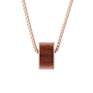 Komo Kauri: Ancient Kauri Wide Barrel - Rose Gold