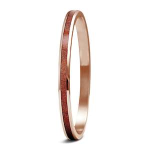 Ancient Kauri Bangle - Rose Gold