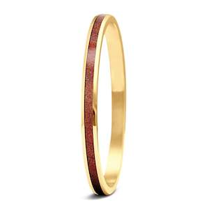 Ancient Kauri Bangle - Yellow Gold