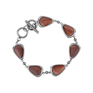 Ancient Kauri Drop Bracelet - Gunmetal