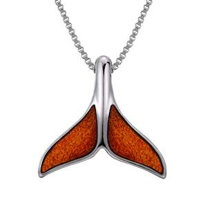 Ancient Kauri Whale Tail Necklace