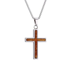 Ancient Kauri Cross Necklace