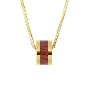 Hawaiian Koa Wood Classic Barrel - Yellow Gold