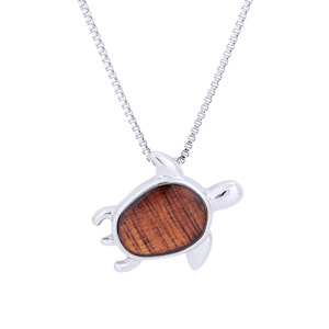 Hawaiian Koa Wood Honu Necklace