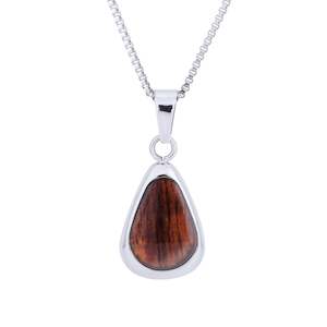 Hawaiian Koa Wood Drop Necklace