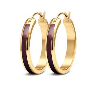 Redwood Hoop Earrings - Yellow Gold