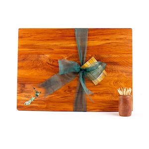 The Great NZ Chopping Board 350x250 with Paua