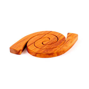 Wood: 2 in 1 Spiral Table Mat Mini