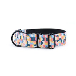 Mid-century Martingale Dog Collar