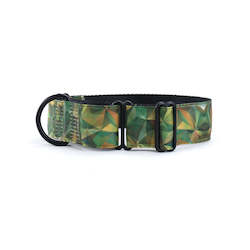 Cyber Camo Martingale Dog Collar