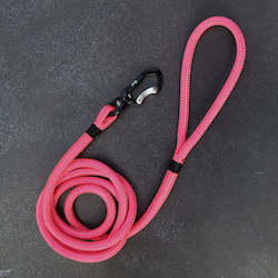 Pet: Black & Pink Rope Dog Leash