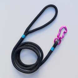 Pet: Pink & Black Rope Leash