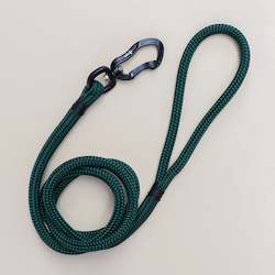 Pet: Black & Forest Green Rope Leash