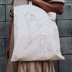 The Longdog Tote Bag - Natural Canvas