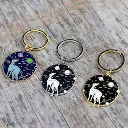 Space-Hound Enamel Keyrings