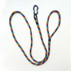 Black Rainbow Rope Leash