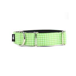 Green Picnic Martingale Dog Collar