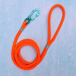 Pet: Teal & Fluro Orange Rope Leash