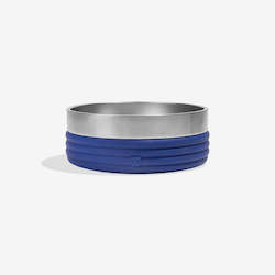 Tuff Bowl | Rings Blue | Stainless Steel Pet Bowl