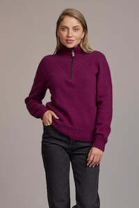 Clothing: McDonald - 5040 Ridge Funnel Neck Sweater