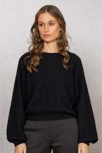 Clothing: Noble Wilde Bellow Sleeve Sweater in Black