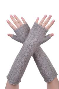 Clothing: McDonald - Merino Wool & Possum Fur Long Fingerless Glove