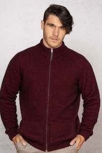 Clothing: Noble Wilde - Bristol Jacket in Merino Wool and Possum Fur, in Port