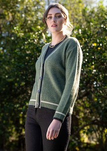 Clothing: CONTRAST TEXTURED CARDIGAN