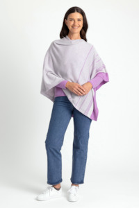 Merino Stripe Poncho