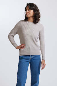 Clothing: L/S RIB & CABLE CREW