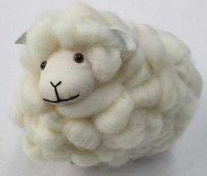 Large Loopy Wool Sheep (white)