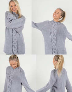 FREE Knitting Pattern Download - Abbraccio Cable Sweater