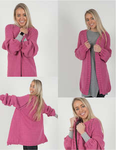 FREE Knitting Pattern Download - Abbraccio Cosy Cardigan