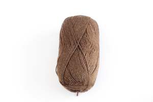 Sock Yarn Inca Spun Heritage 4 Ply Alpaca Merino Wool Nylon - Brown