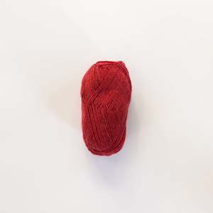 Sock Yarn Inca Spun Heritage 4 Ply Alpaca Merino Wool Nylon - Red Melange