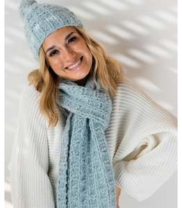 FREE Texture Scarf and Beanie Pattern - Cozee Alpaca Mega Yarn