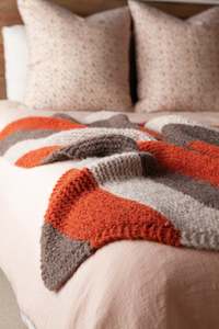 FREE Knitting Pattern Download - Diagonal Cozee Blanket