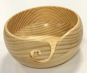 Wooden Yarn Bowl Pine Wood