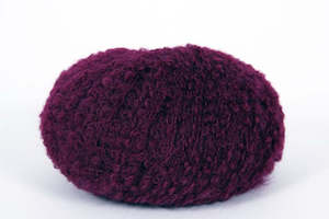 Alpaca Boucle DK - 8 Ply Wool Equivalent - Burgundy