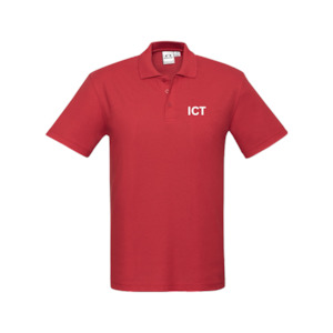 ICT MENS POLO SHIRT - Red