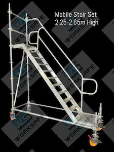 Mobile Stairs 2.4-2.8m High x 2.57m