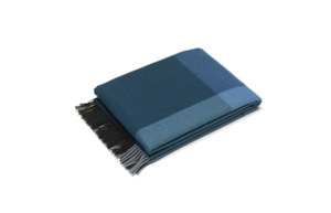 Colour Block Blanket - Black Blue Kada