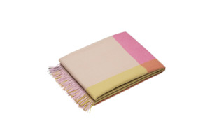 Colour Block Blanket - Pink/Beige Kada