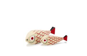 Furniture wholesaling: Wooden Doll Mother Fish & Child Kada