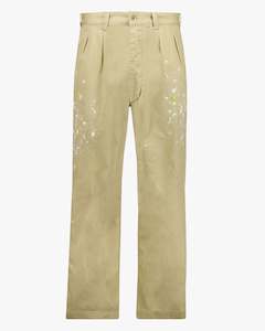 French Pleated Trousers - Paint