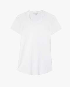 Sheer Slub Crew Neck Tee