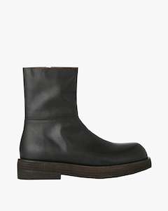 Round Toe Leather Boot