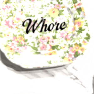 Clothing: Vintage Ceramic Plate with Naughty Words