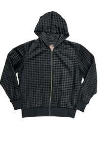 WORLD 5561 Cheat Hoodie (UNISEX) Black Houndstooth