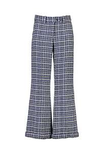 WORLD 4520 Make it Right Trouser Blue Houndstooth